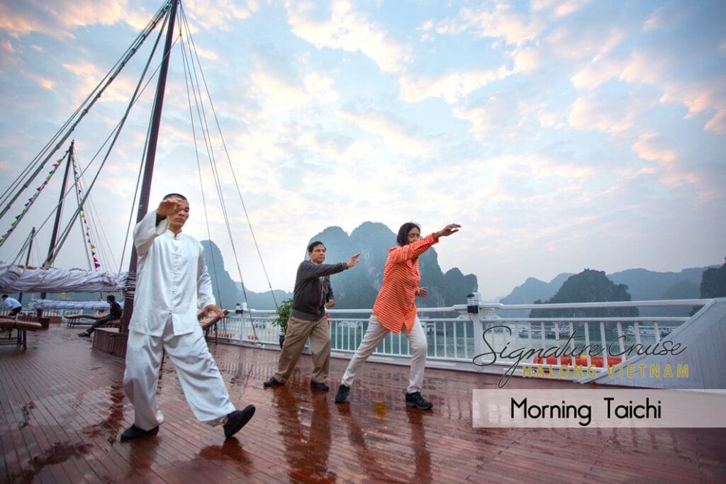 Morning Tai Chi: A Serene Start to Your Ha Long Bay Cruise