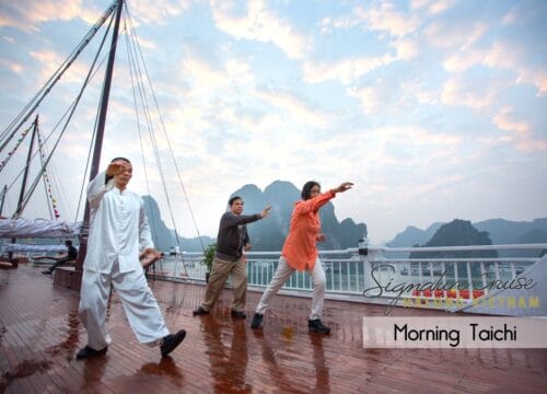 Morning Tai Chi: A Serene Start to Your Ha Long Bay Cruise